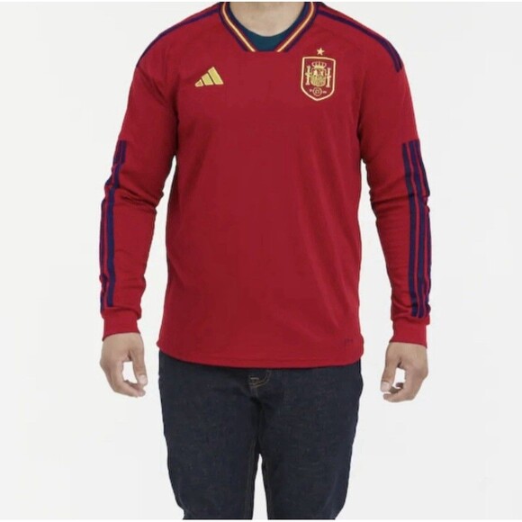 2022-23 Spain Home Shirt Long Sleeve - Size XL - Picture 6 of 6